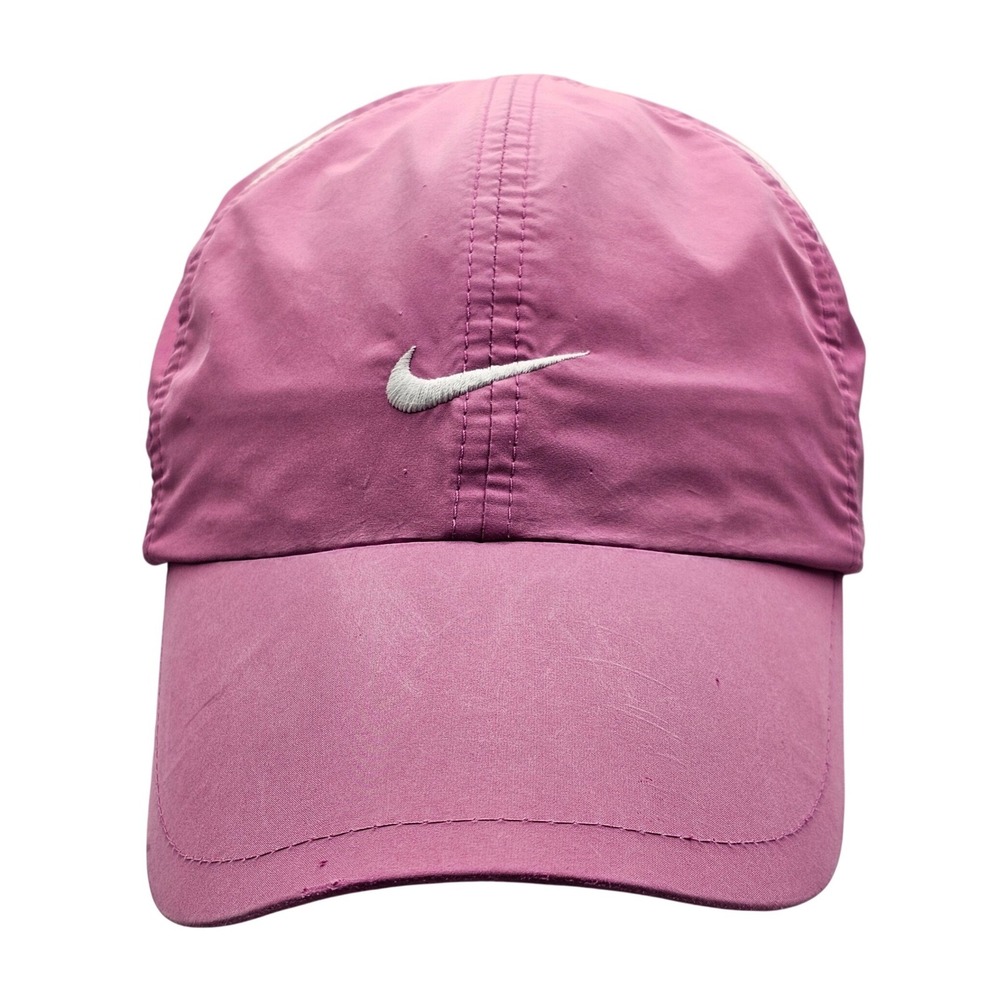 Vintage Nike Featherlight Dri-FIT Hat Pink Cap Y2K Made in Taiwan Unisex OSFM